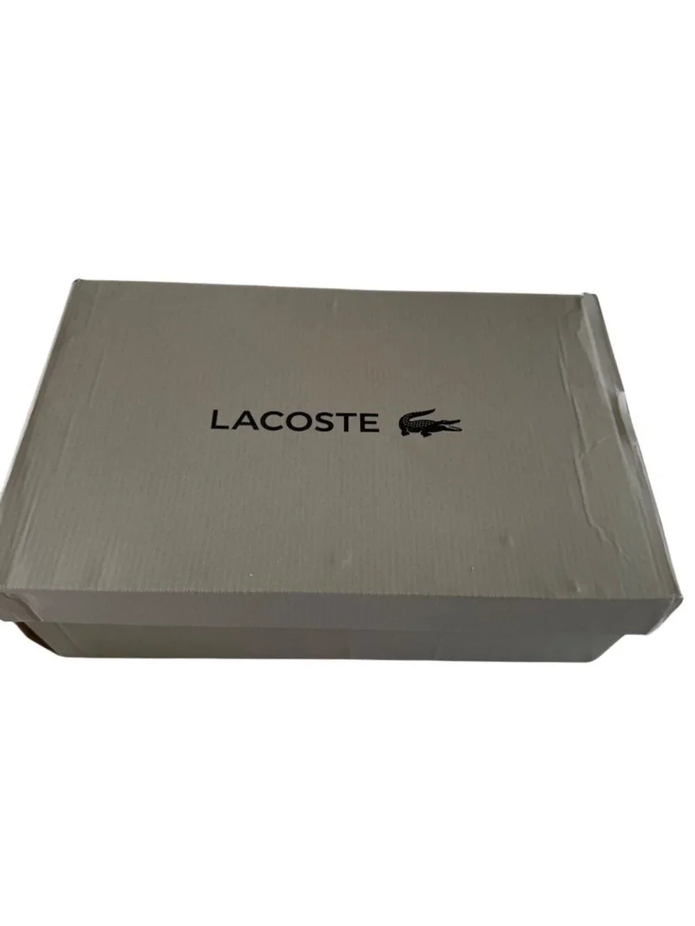 Lacoste Jump Serve Size 8.5 Canvas Slip On Black White NWB